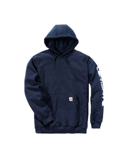 FELPA LOOSE FIT SLEEVE LOGO HOOD NAVY